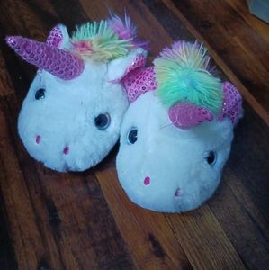 Wonder nation unicorn house shoes